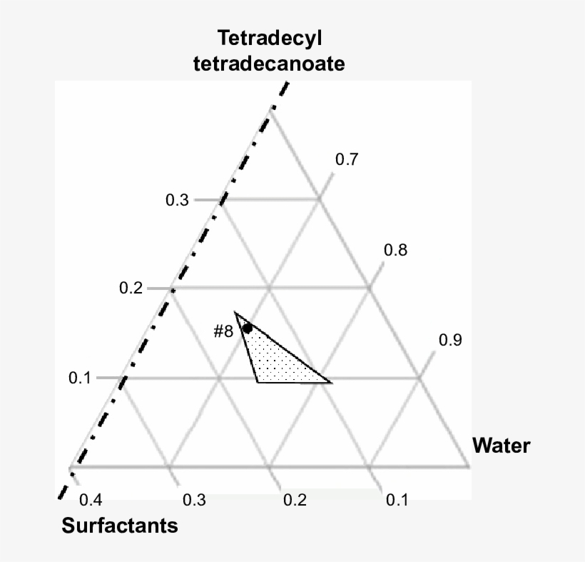 The Dotted Triangle Indicates The Compositions At Which - Water, transparent png #4955116
