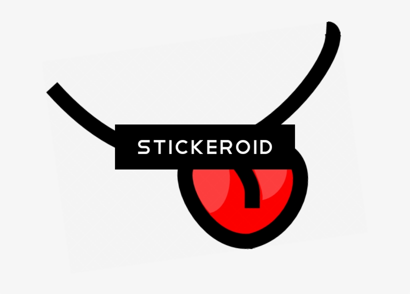 Cartoon Tongue Mouth - Emblem, transparent png #4955306