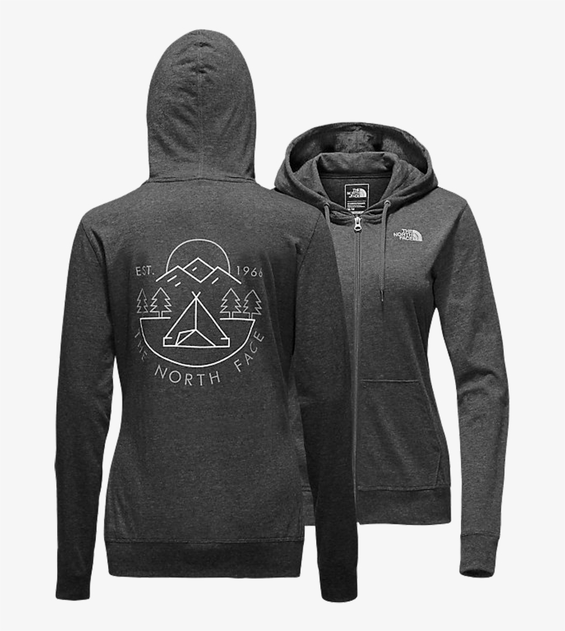 The North Face Women's Camp Hoodie Dark Grey Heather - Hoodie, transparent png #4955873