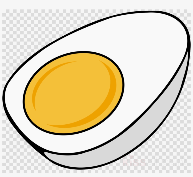 Boiled Egg Coloring Page Clipart Fried Egg Scrambled - Hard Boiled Egg Cartoon, transparent png #4956487