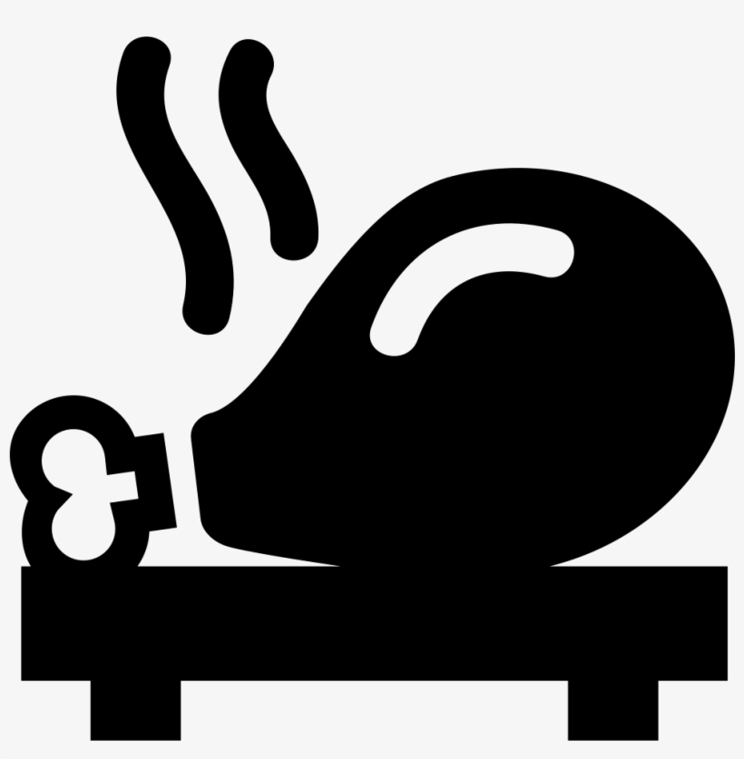 Fried Chicken Leg On A Plate Comments - Fried Chicken Icon Png, transparent png #4958065