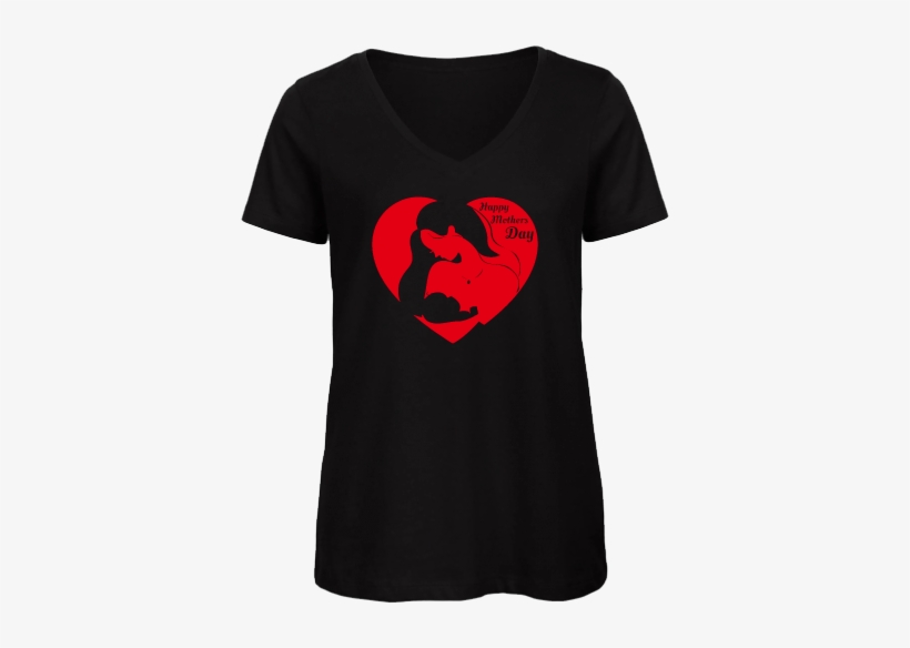 T-shirt Happy Mothers Day - Cartoon, transparent png #4960833