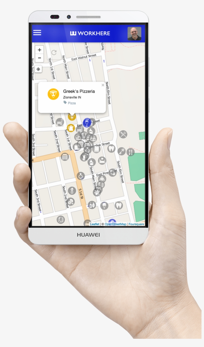 Hauwei Ascend Mate 7 Map View - Android, transparent png #4961605