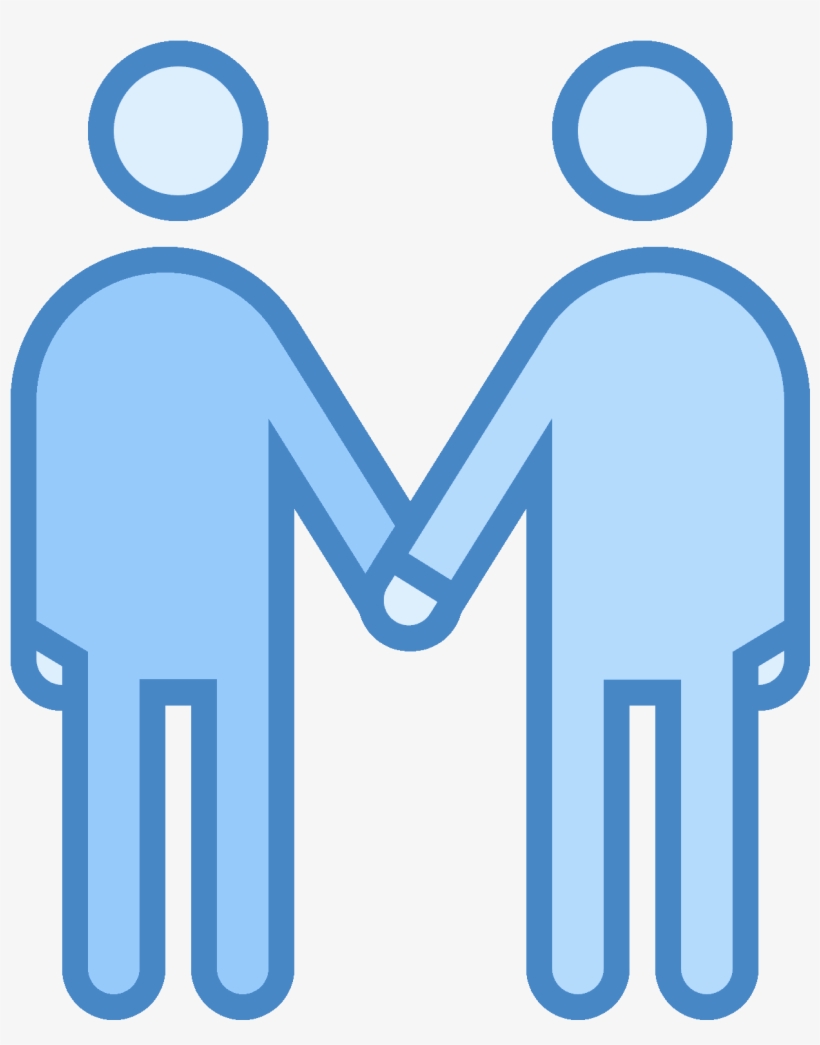 It's A Logo For Depicting A Meeting Between Two People - Gay Vector Png, transparent png #4961824