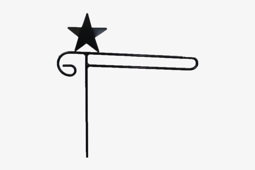 Mini Flag Holder With Star Design - Sign, transparent png #4962085