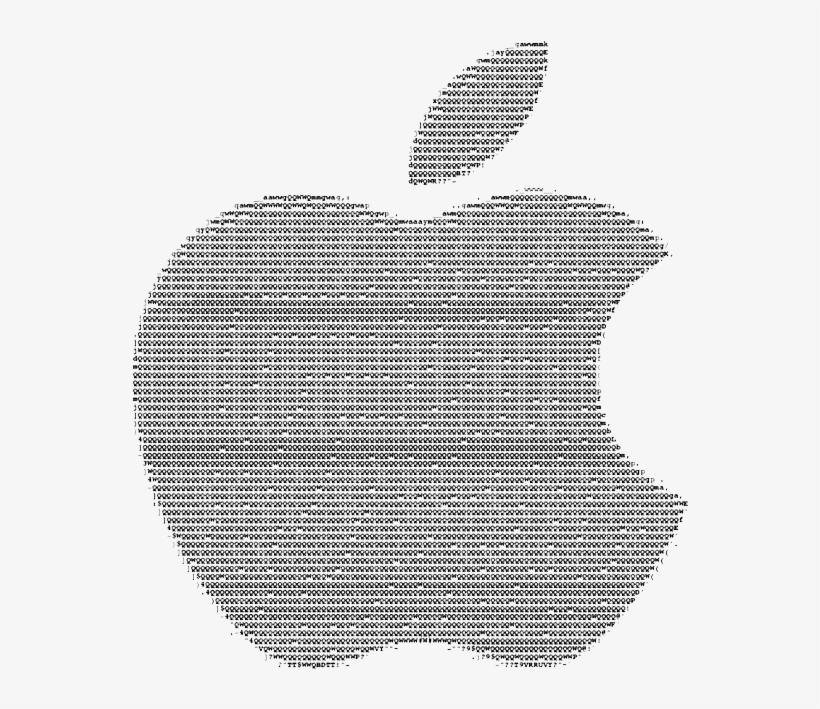 Apple Logo Blue Apple Logo Ascii - Playing Card Wallpaper Iphone, transparent png #4963986