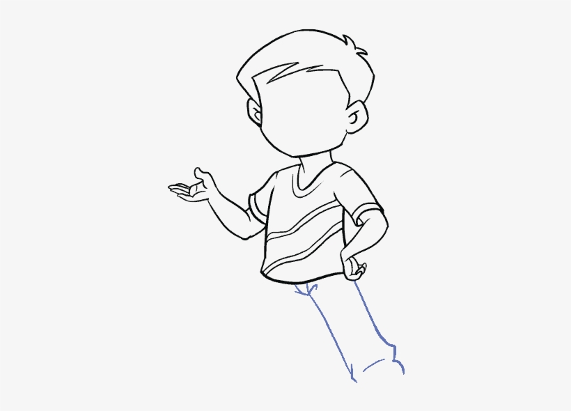Graphic Royalty Free Action Drawing Face - Boy Easy Drawing, transparent png #4964040