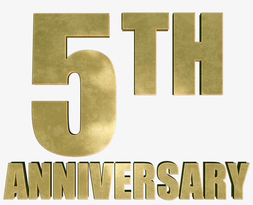 5th-anniversary - 5th 5 Year Anniversary, transparent png #4964358