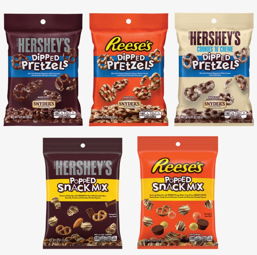 Hersheysdipped - Hershey's Cookies 'n' Creme Dipped Pretzels, 4.25 Oz.,, transparent png #4964505