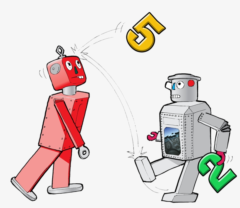Robotto Tallspill - Cartoon, transparent png #4964765