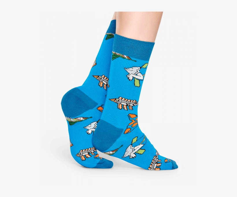 The Beatles Fish & Whales Sock - Sock, transparent png #4965619