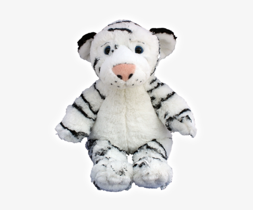White Tiger - 16" Build Stuff A Teddy Bear White Tiger Deluxe Party, transparent png #4966050