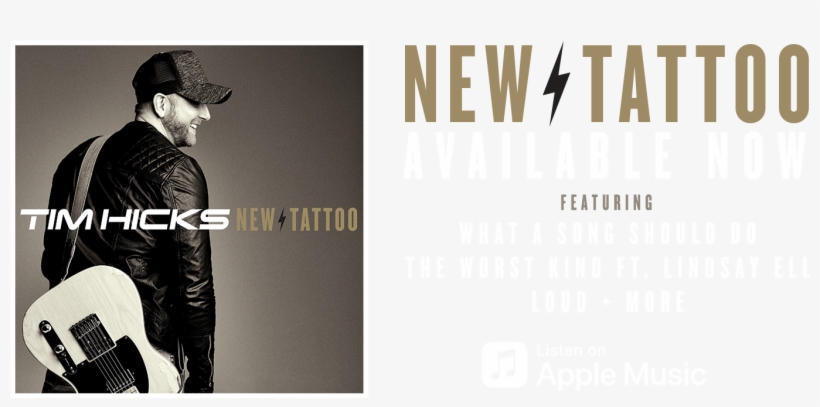Get The Latest Announcements Join The Tim Hicks Mailing - Tim Hicks New Tattoo, transparent png #4966411