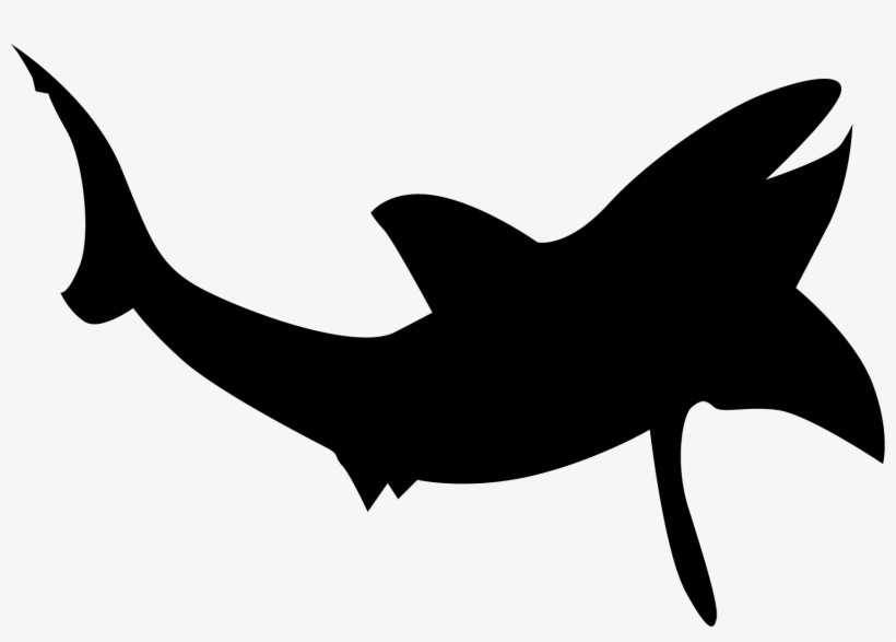 Banner Transparent Stock Shark Silhouette Clip Art - Silhouette Whale Shark Png, transparent png #4967967