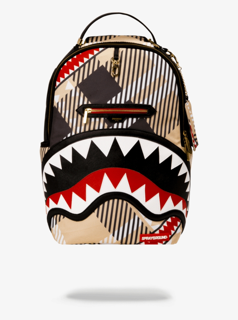 Sprayground- Sharks In London Backpack - Sprayground Money Shark Backpack - Black, transparent png #4968155