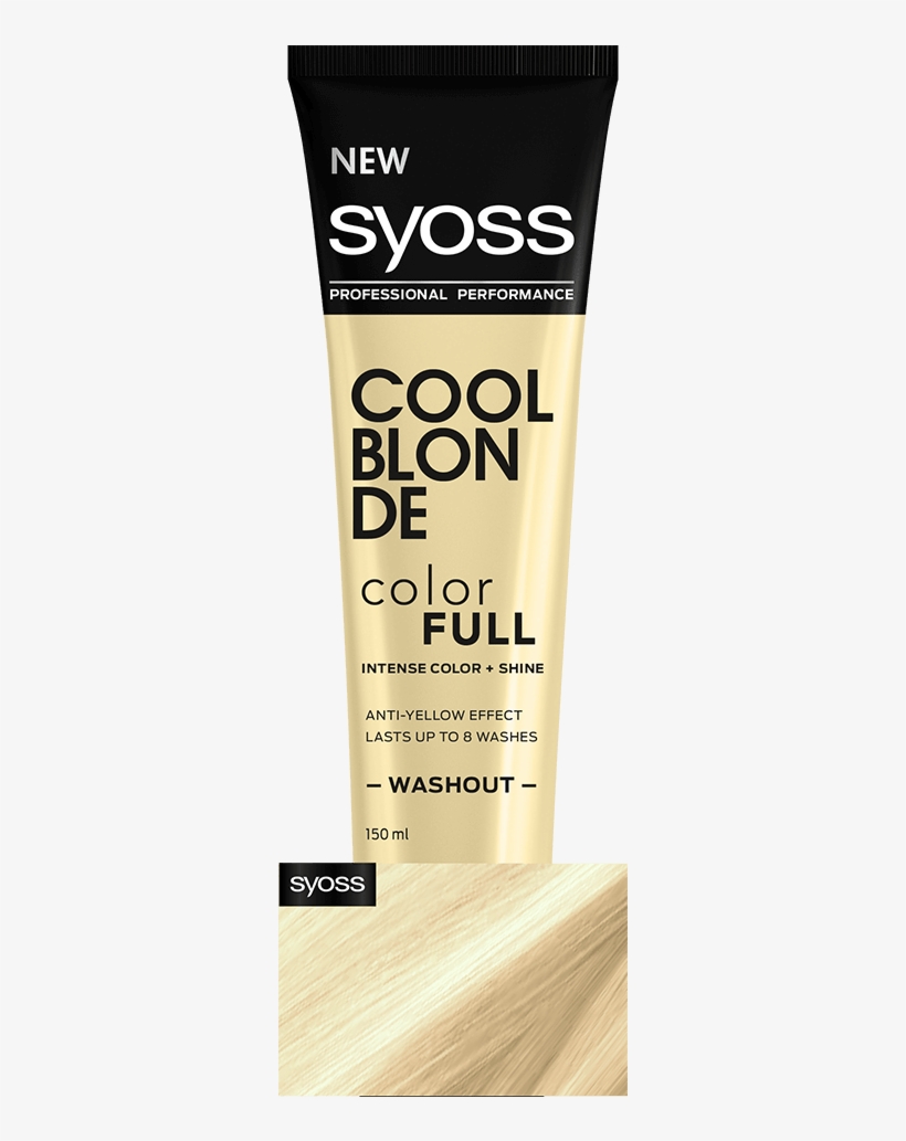 Syoss Com Color Color Full Cool Blonde - Syoss - Free Transparent PNG ...