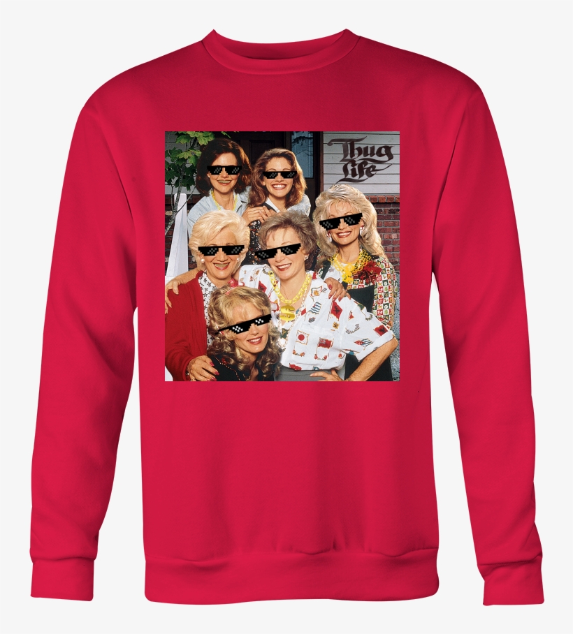 Steel Magnolias Thug Life Holiday Special Sweatshirt - Ugly Christmas Sweater Pigs, transparent png #4969609