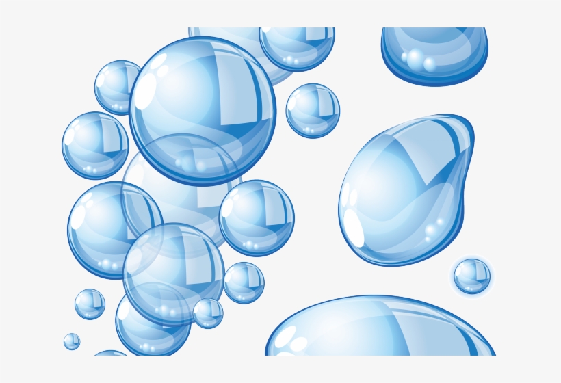 Waterdrop Clipart Water Droplet - Blue Water Drops Transparent, transparent png #4969949