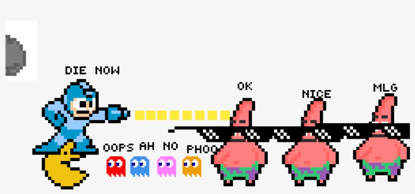 Mlg Butrt - 8 Bit Megaman, transparent png #4971483