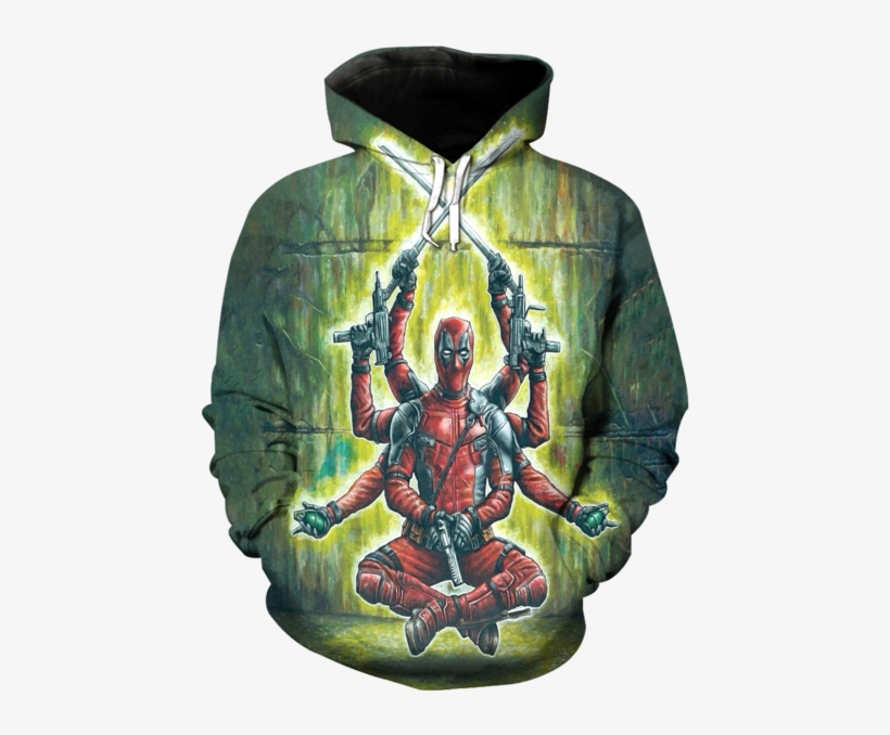 Deadpool 3d Printed Hoodie - Deadpool As God, transparent png #4972042