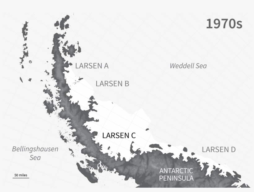 Toggle Between Years - Plus Gros Icebergs Jamais Enregistrés S Est Détaché, transparent png #4972157