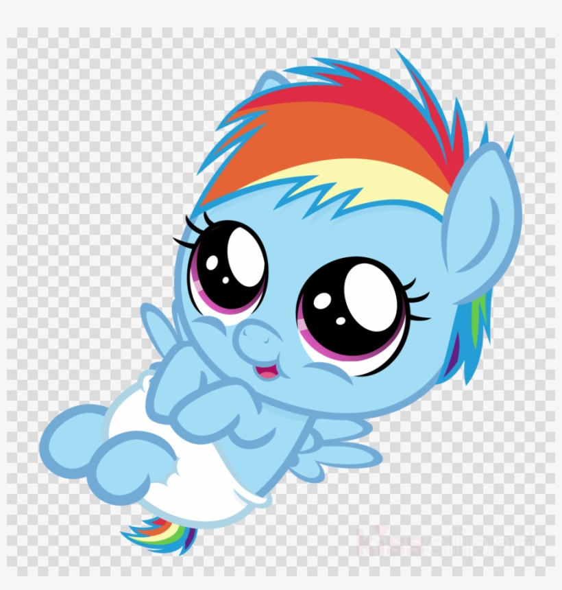 Download My Little Pony As Babies Clipart Pony Rainbow - Mlp Baby Flurry Heart Vectors, transparent png #4973293