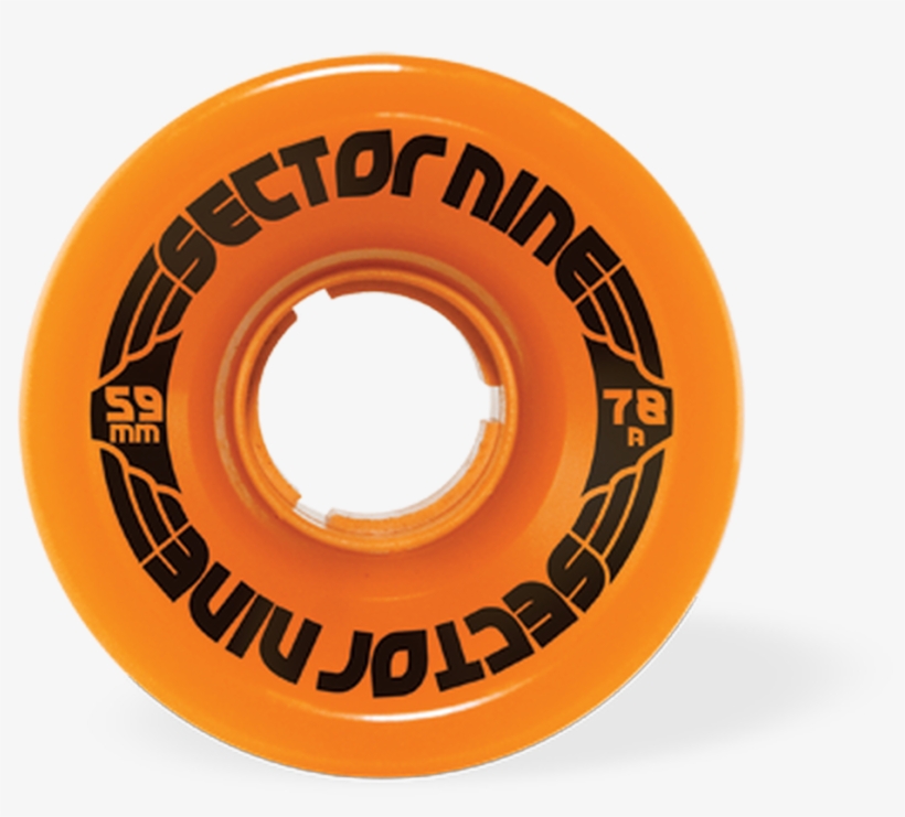 Sector 9 Nine Balls 59mm 78a/ Orange - Sector 9 9 Ball 78a Orange 59mm Wheels (4 Wheel Set), transparent png #4973550