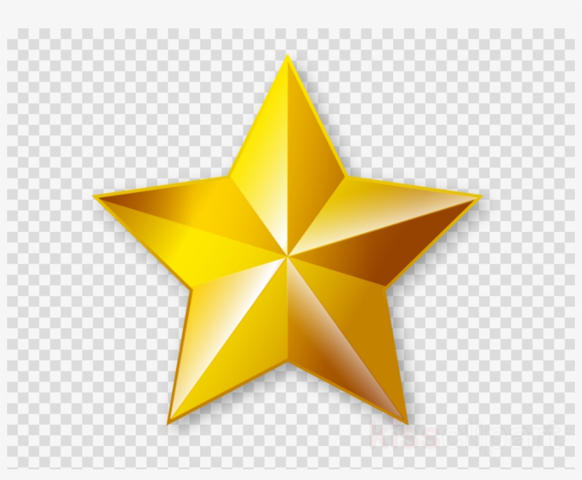 Golden Star Transparent Clipart Clip Art - Golden Star Clip Arts, transparent png #4974277
