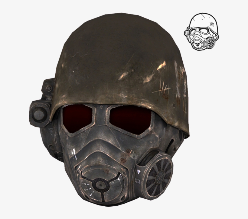 With A New Vegas Ranger Helmet - Fallout: New Vegas, transparent png #4976481