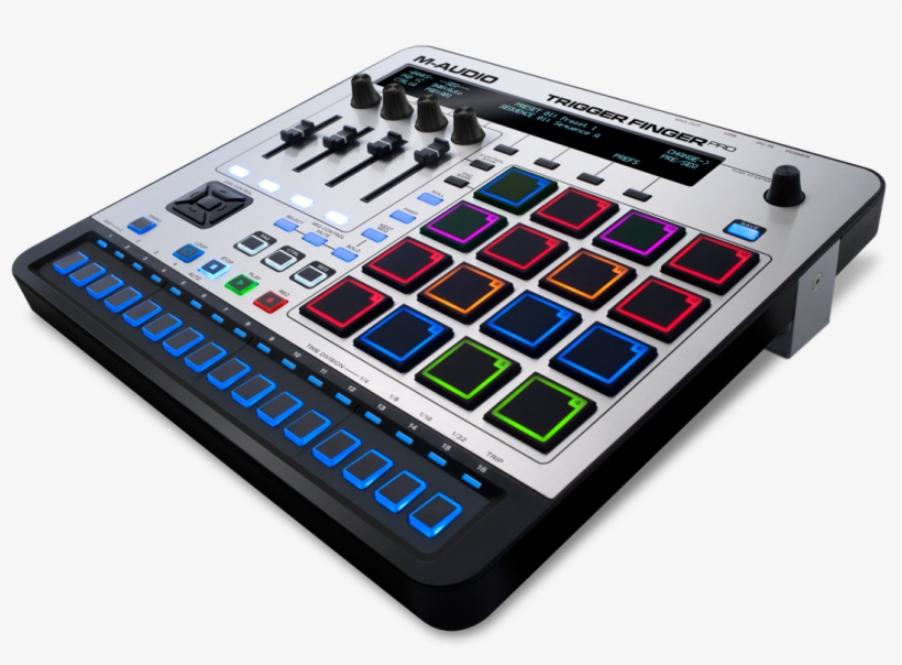 M-audio Launches The Trigger Finger Pro M Audio, Recording - M-audio Trigger Finger Pro Controller W/ Step Sequencer, transparent png #4976531