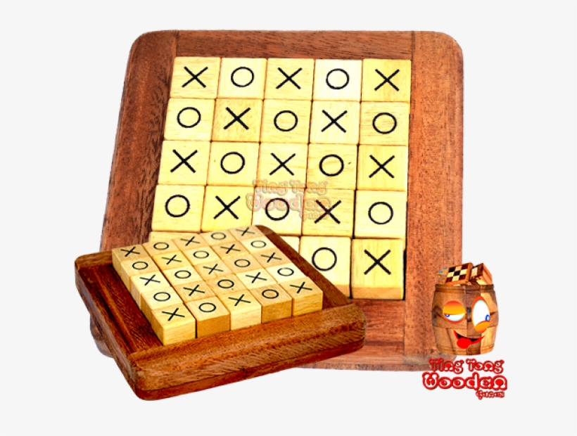 Quixo, Cross Road Or Tic Tac Toe Wooden Strategy Game - Strategy Game, transparent png #4977256