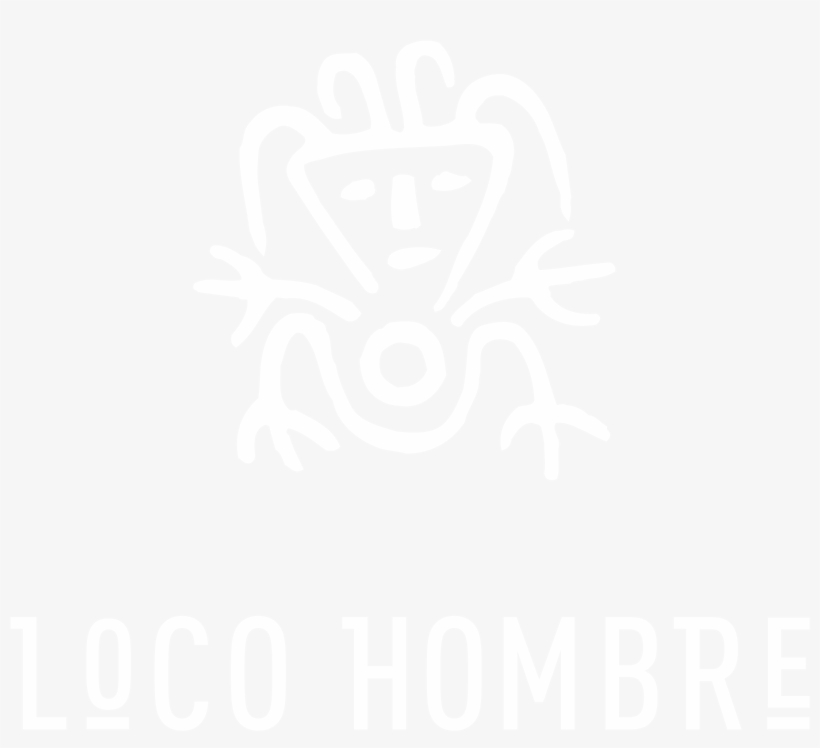 Loco Hombre Logo Black And White - Wordpress Logo White Png, transparent png #4977322