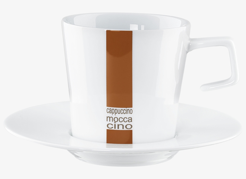 Taza De Capuchino Con Platillo 0,18l - Asa Selection Al Bar Cappuccino Cup Striped, transparent png #4977323
