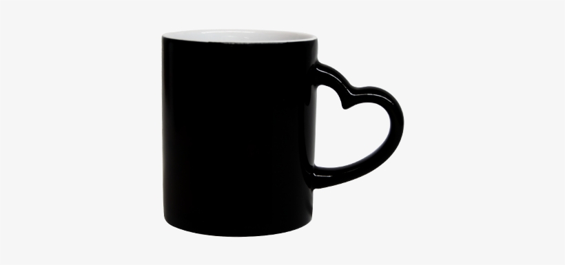 Product - Taza Magica Negra Aza De Corazon, transparent png #4977366