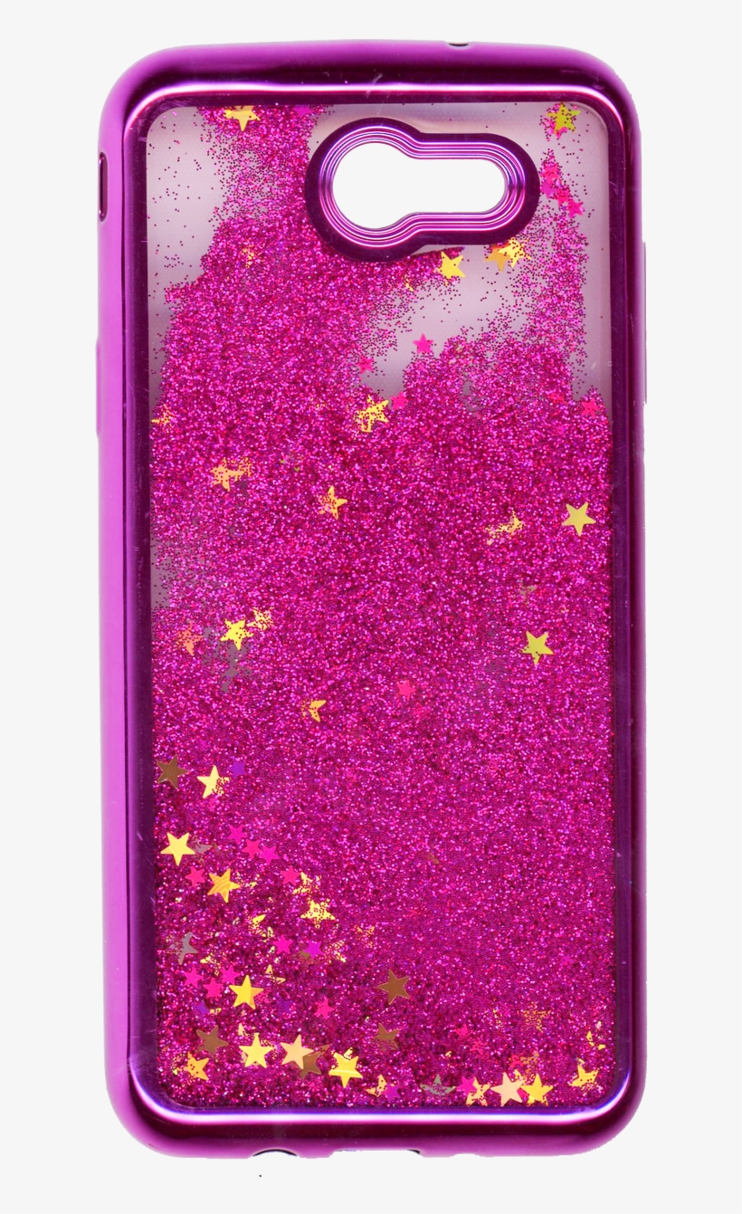 Samsung Galaxy J7 Mm Electroplated Glitter Case With - Mobile Phone Case, transparent png #4977873