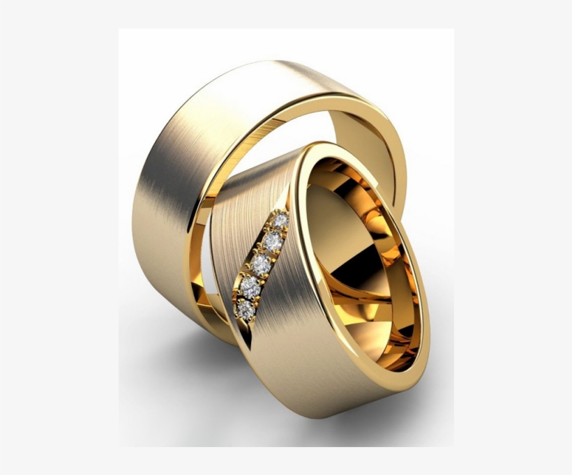 Aliança De Casamento Com Diamantes - Aliança De Casamento Com Diamante, transparent png #4979046