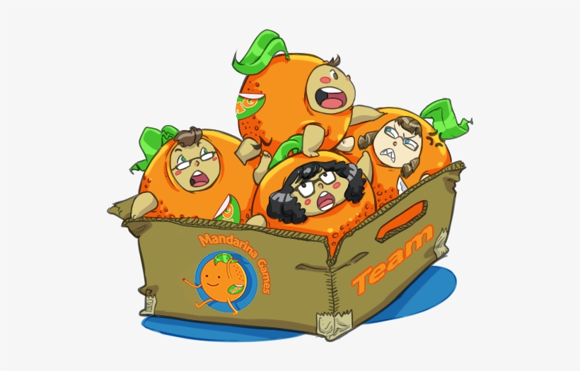 Get To Know The Mandarinas Behind The Games - Cartoon, transparent png #4979425