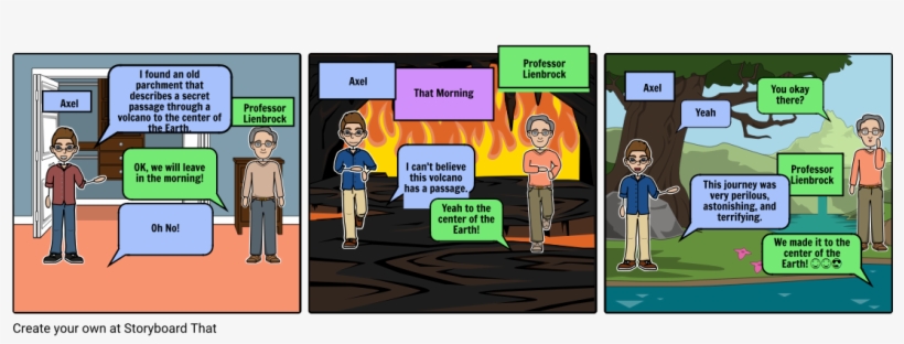 Comic Strip Journey Into The Center, transparent png #4981121