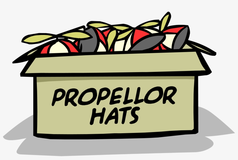 Box Of Propellor Hats - Hat, transparent png #4981247