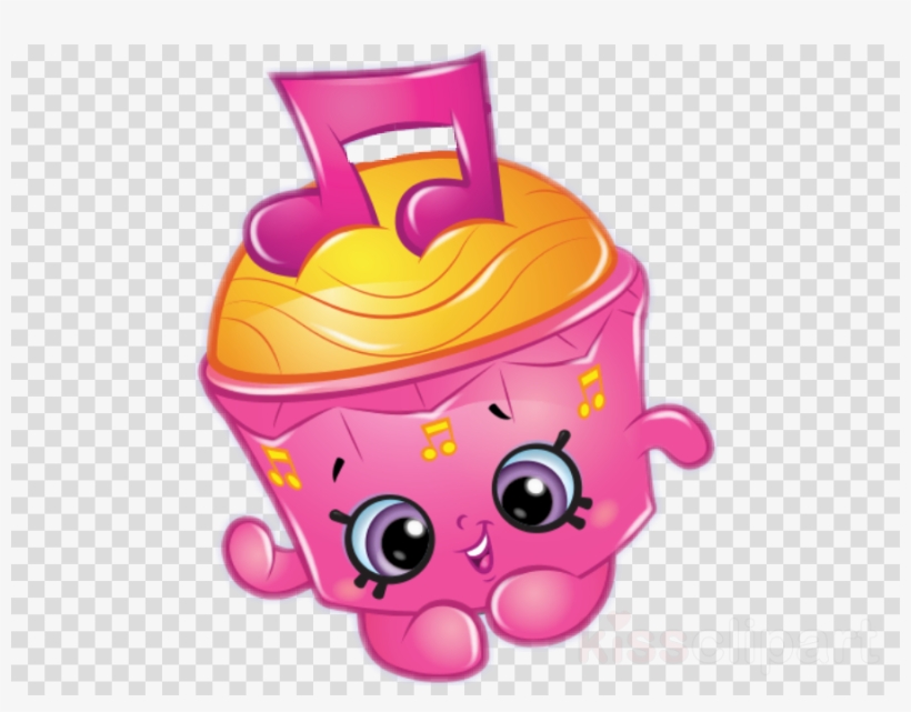 Shopkins Cupcake Png Clipart Cupcake Shopkins Clip - Simply Topps Black & White Checks Printed Sugar, transparent png #4981978