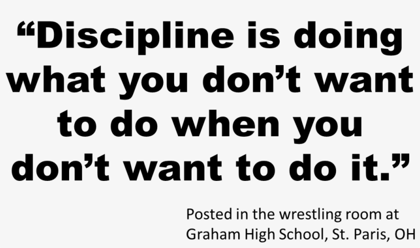 Many Times People Ask How Do You Stay Motivated To - Thoughts On Importance Of Discipline, transparent png #4982503
