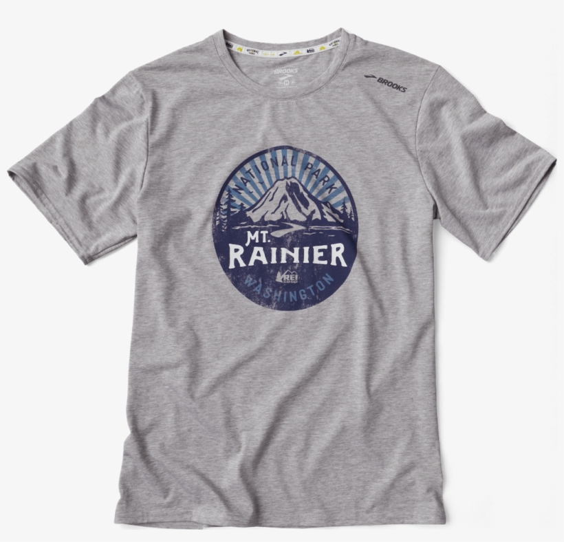 Rainier National Park Men's T-shirt - Mt Rainier National Park Shirt, transparent png #4983317