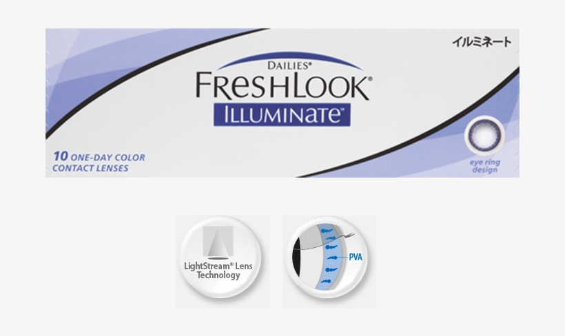 Dailies Freshlook Illuminate 30 Pack - Ciba Vision Alcon Freshlook Illuminate, transparent png #4983441