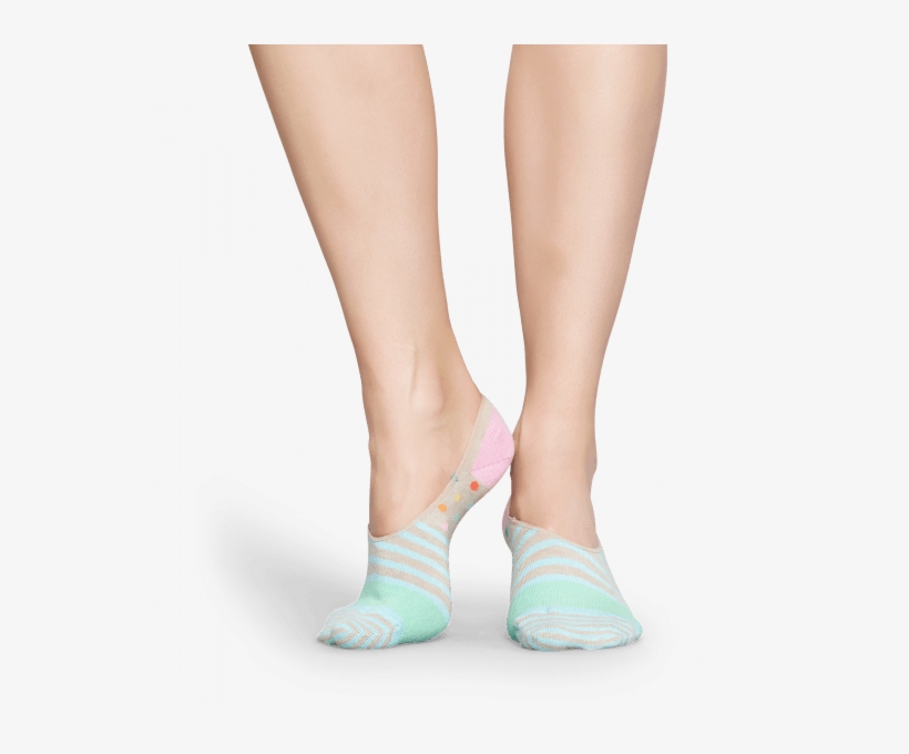 Stripes & Dots Liner Sock - Slip-on Shoe, transparent png #4983501