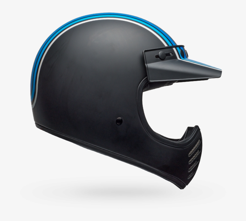 Bell Moto - Moto 3 Stripes Black Blue, transparent png #4983625
