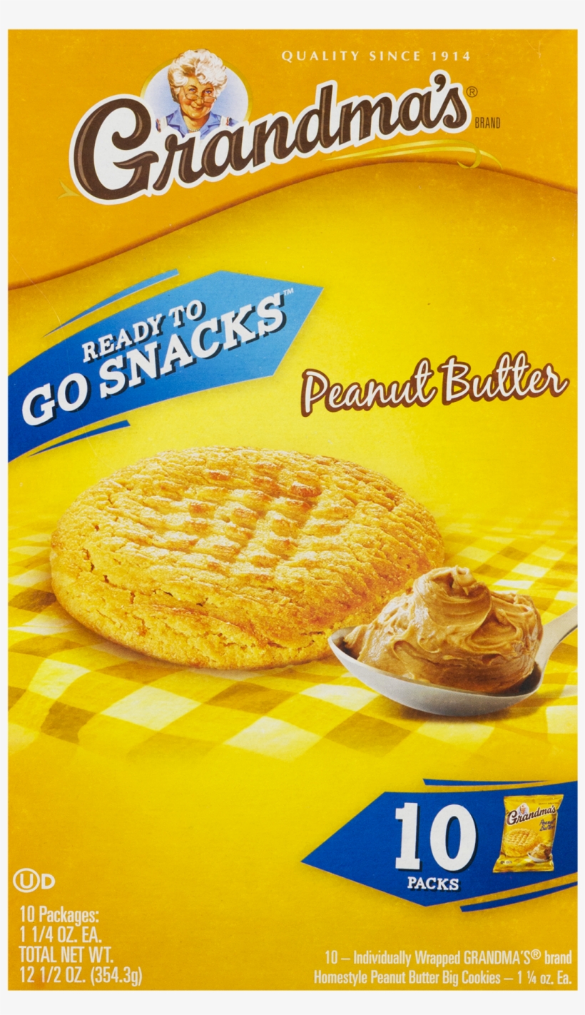 Grandmas Cookies, Peanut Butter - 2.5 Oz, transparent png #4985637