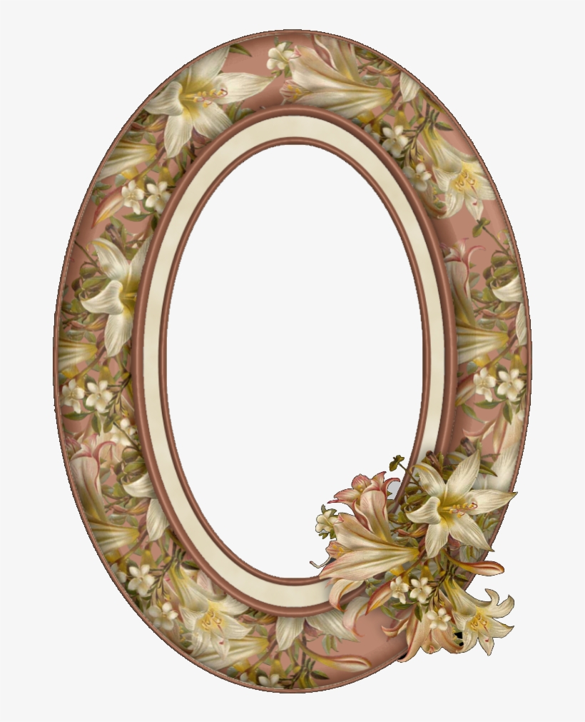 Marcos Ovalados Para Fotos Png - Vintage Pendant. Pink Lily Necklace. Pink Lily Pendant., transparent png #4986201