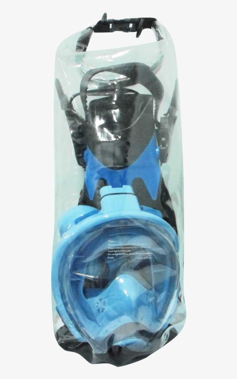 Kid's Full Face Snorkel Mask Set - Full Face Diving Mask, transparent png #4986258