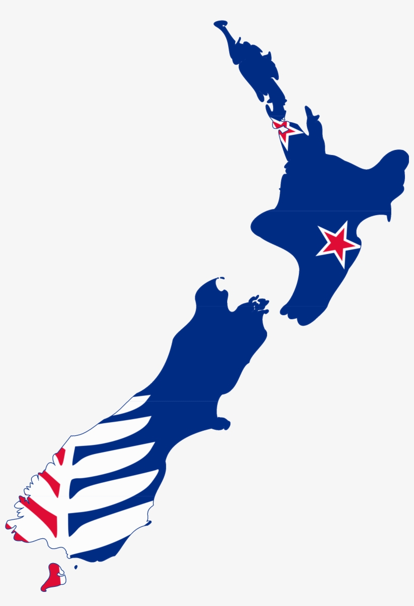 New Zealand Flag Clipart Png - New Zealand Map Blenheim, transparent png #4987598