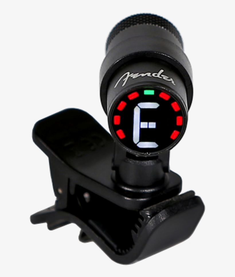Fender Compact Black Bullet Style Led Clip On Guitar, - Fender Bullet-tuner, transparent png #4988245